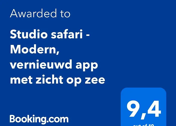 Studio Safari - Modern, Vernieuwd App Met Zicht Op Zee